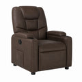 Relaxsessel Fernsehsessel mit Liegefunktion Dunkelbraun Mikrofaser 86 x 92 x 100 cm