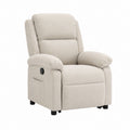 Relaxsessel Beige mit manuellem Liegemechanismus Polyesterbezug 84 x 94 x 102 cm