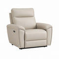 Elektrischer Relaxsessel Beige mit PU-Kunstleder 90 x 94 x 103 cm