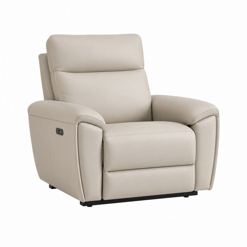 Elektrischer Relaxsessel Beige mit PU-Kunstleder 90 x 94 x 103 cm